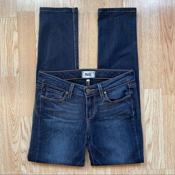 Paige Dark Blue Skyline Skinny Jeans - Size: 26 - Picture 2 of 7